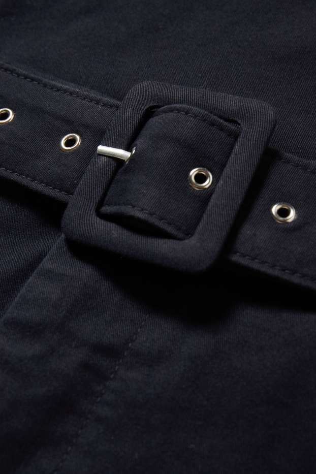 Donna - Gonna con cintura - blu scuro