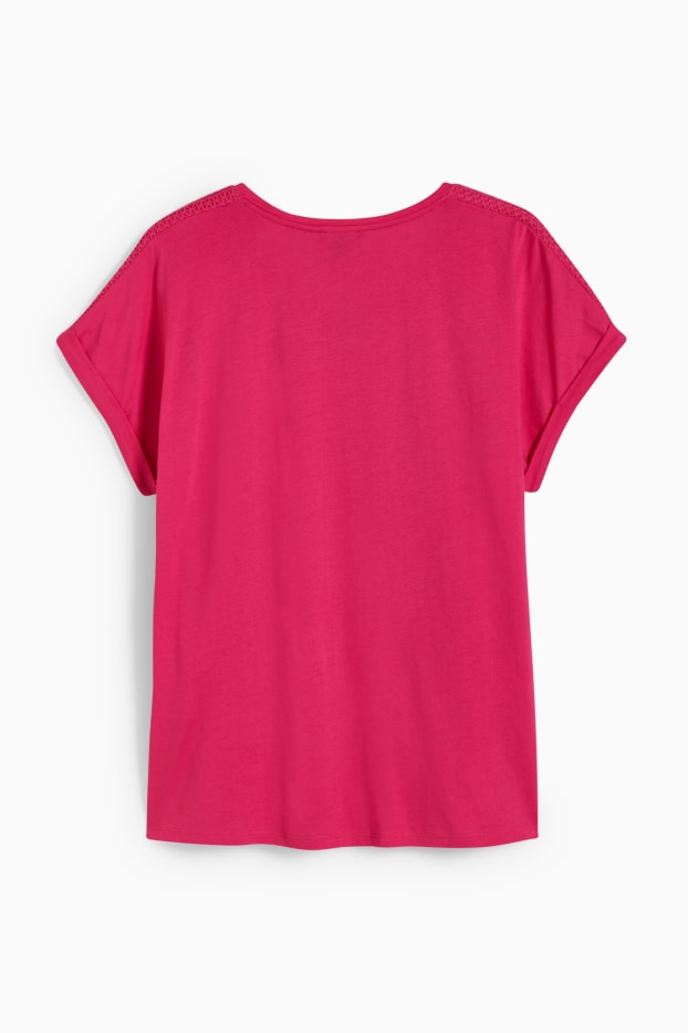 Damen - T-Shirt - pink