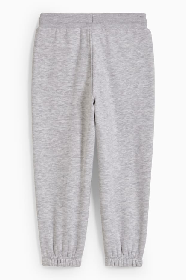 Enfants filles - Pantalon de jogging - gris clair chiné
