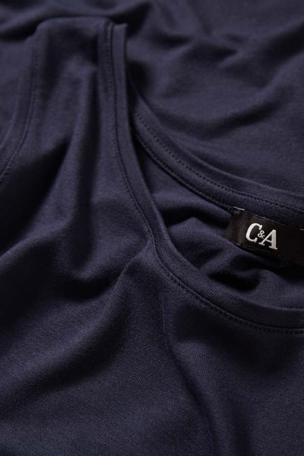 Femei - Top basic - albastru închis