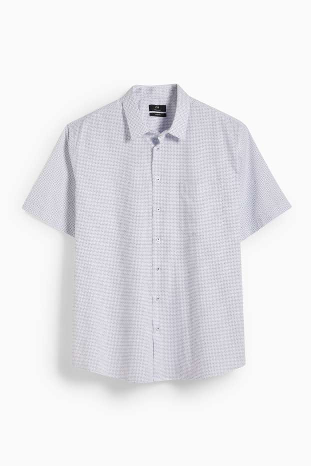 Hommes - Chemise - regular fit - col kent  - bleu clair