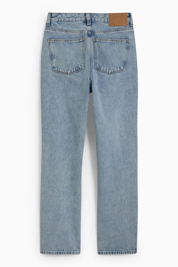 Damen - Straight Jeans - High Waist - helljeansblau