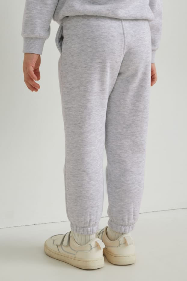 Enfants filles - Pantalon de jogging - gris clair chiné