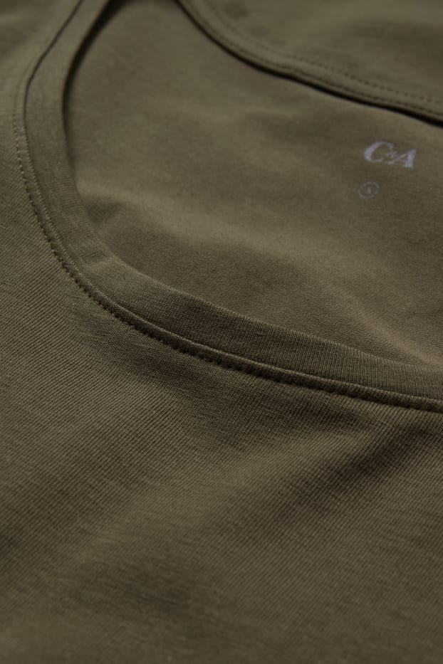 Dames - Basic-T-shirt - groen