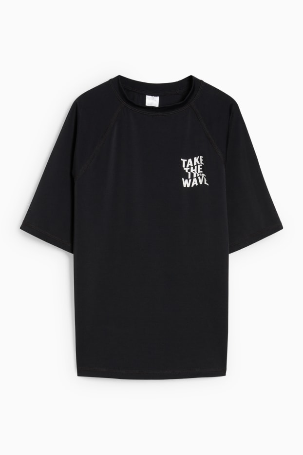 Kinder Mädchen - UV-Badeshirt - LYCRA® XTRA LIFE™ - schwarz