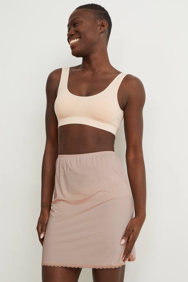 Femmes - Sous-jupe - beige clair
