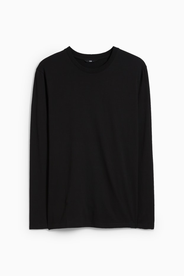 Heren - Longsleeve - zwart