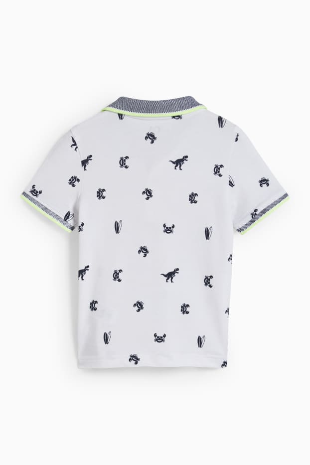 Enfants garçons - Polo - à motif - blanc