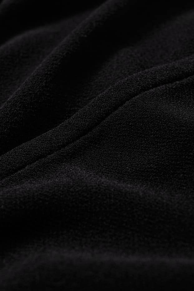 Kobiety - Sukienka w stylu kopertowym - czarny