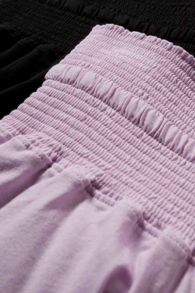 Damen - Multipack 2er - Umstandsshorts - schwarz