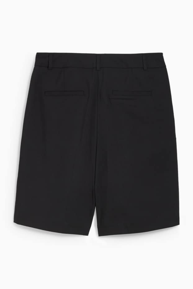 Women - Business Bermuda - high waist - black