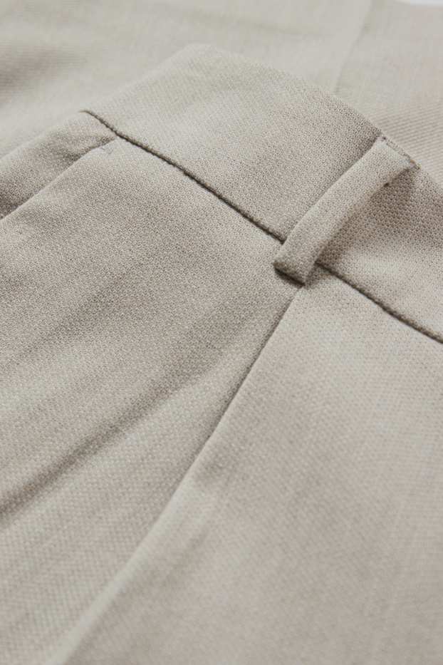 Damen - Business-Bermudas - High Waist - hellbeige