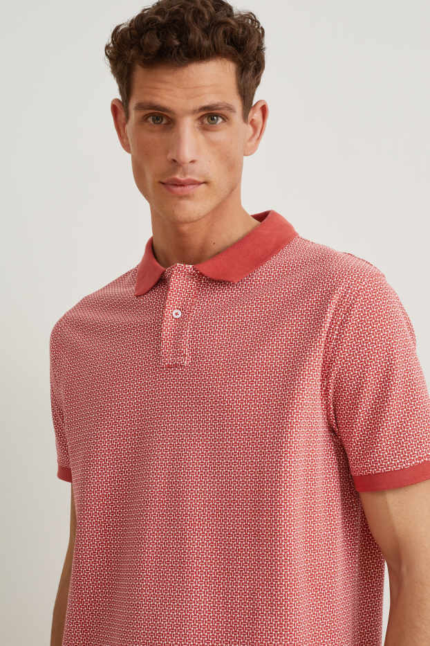 Hommes - Polo - rouge