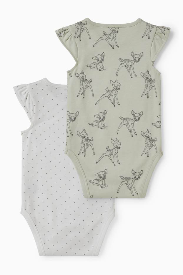 Bébés filles - Lot de 2 - Bambi - bodys bébé - blanc