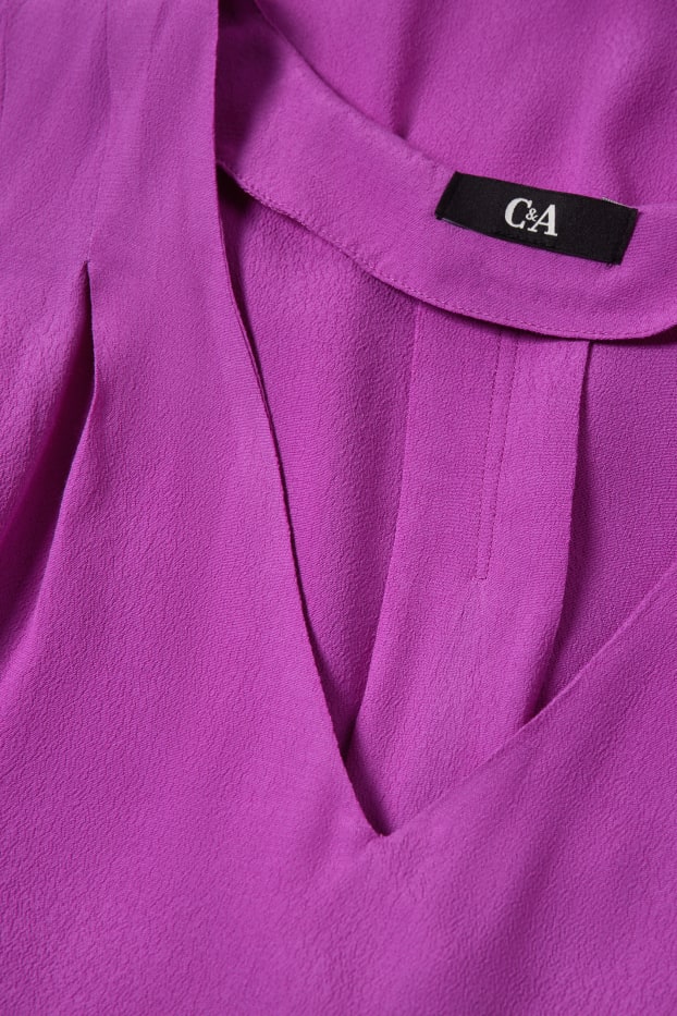 Damen - Basic-Blusentop - lila