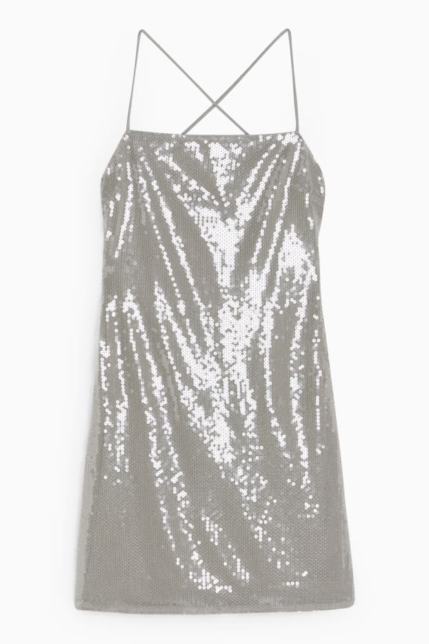 Dona - Vestit cenyit - efecte brilliant - verd