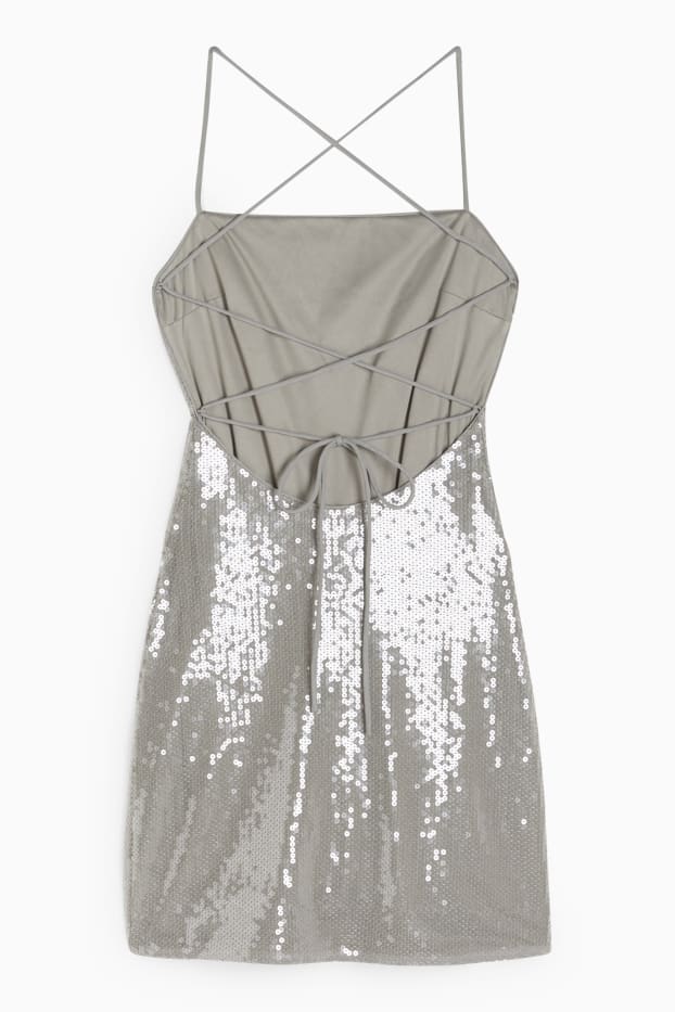 Dona - Vestit cenyit - efecte brilliant - verd