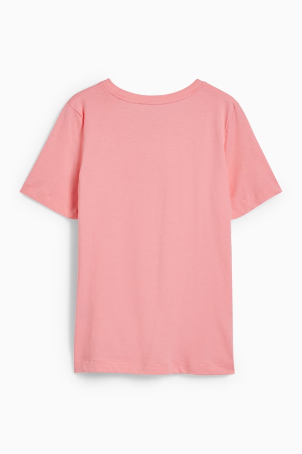 Damen - Basic-T-Shirt - pink
