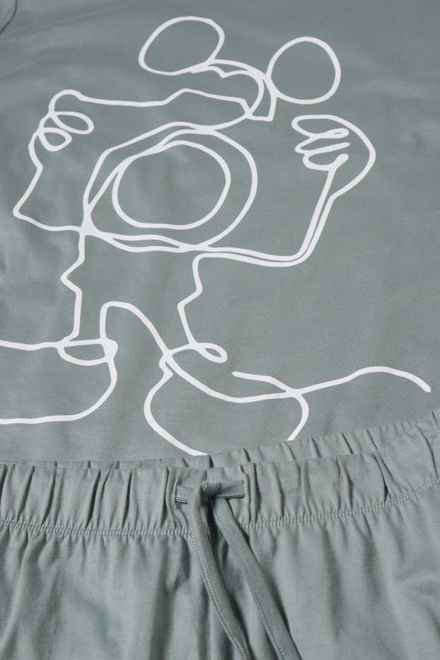 Femei - Pijama scurtă - Mickey Mouse - verde