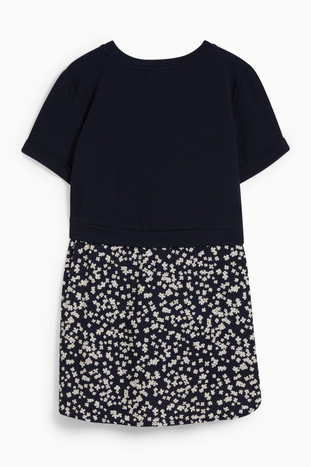 Femei - Tricou gravide - aspect 2 în 1 - alb ca zăpada