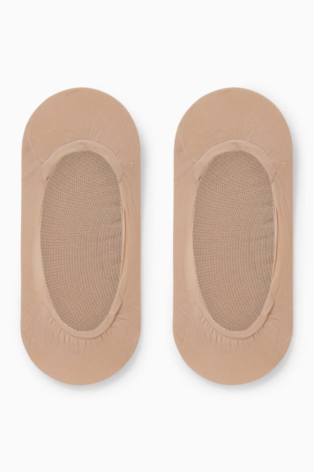 Dona - Paquet de 2 - mitjons invisibles - beix clar