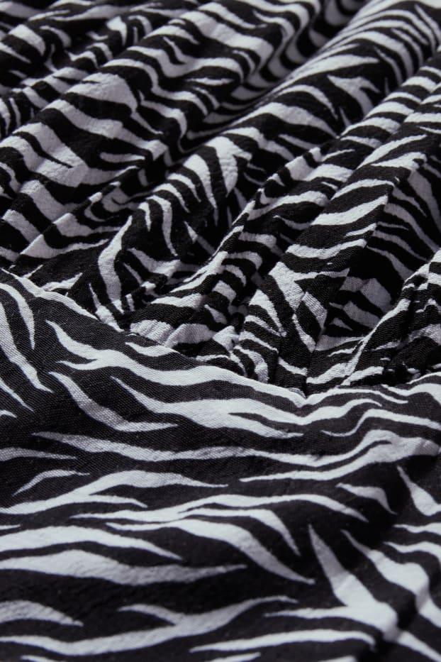 Donna - Vestito - con motivi - nero / bianco
