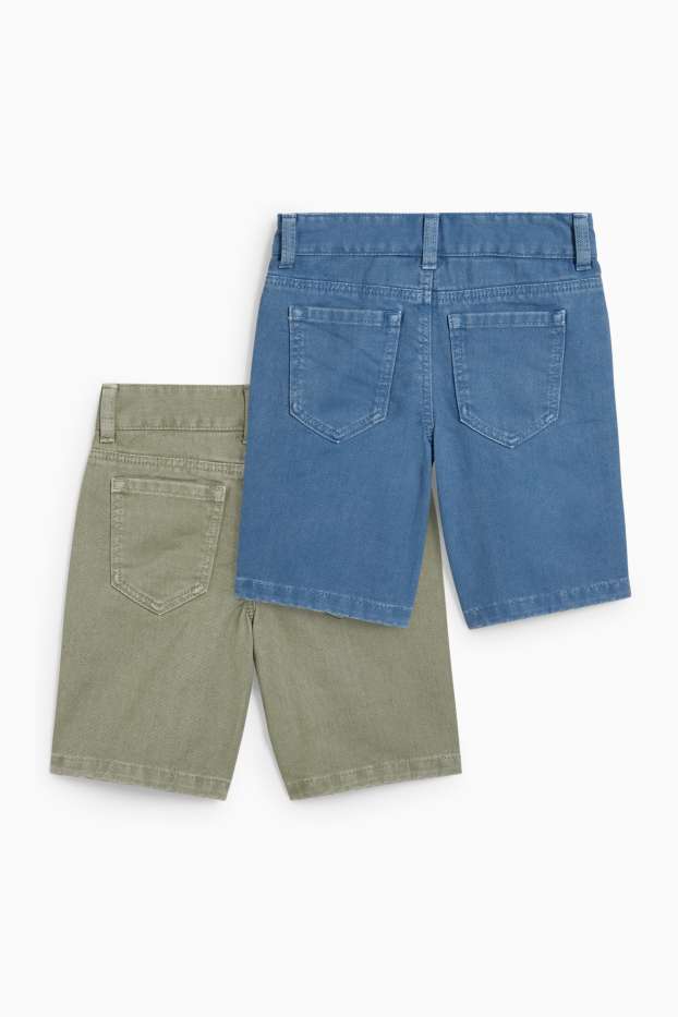 Nen - Paquet de 2 - pantalons curts - verd
