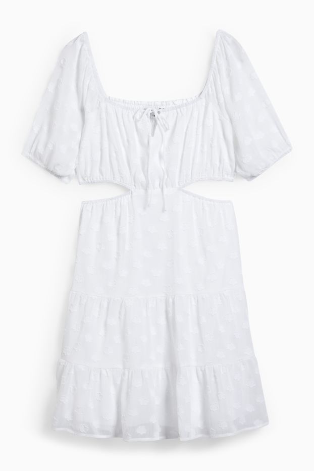 Femmes - CLOCKHOUSE - robe fit & flare - blanc