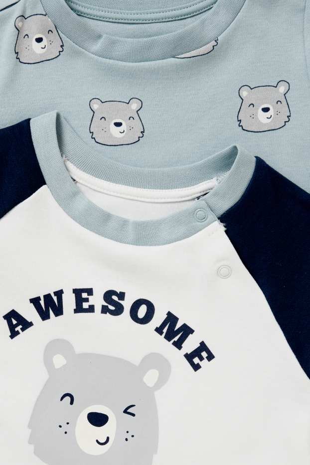 Baby Boys - Multipack of 2 - baby sleepsuit - light blue