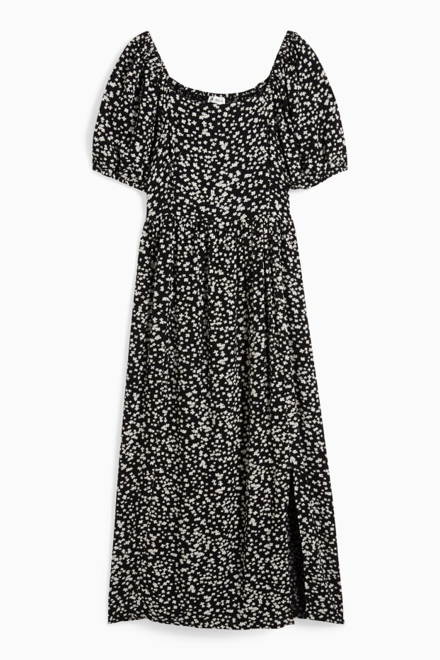 Women - Maternity dress - floral - black