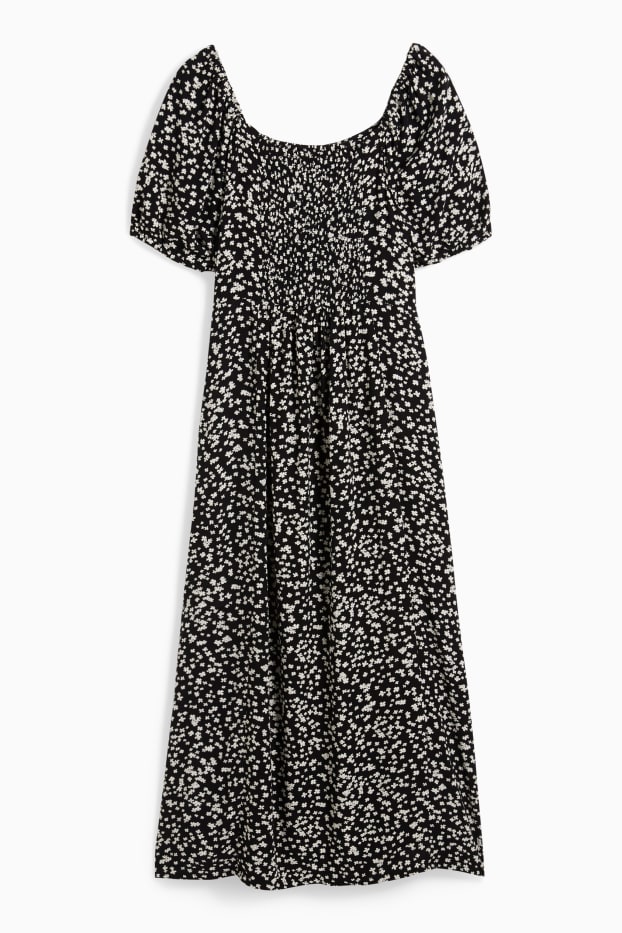 Women - Maternity dress - floral - black