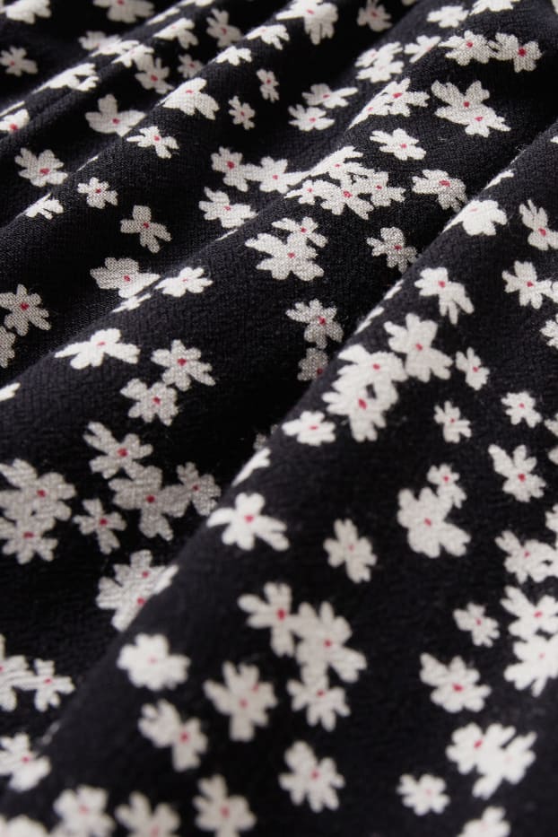 Women - Maternity dress - floral - black