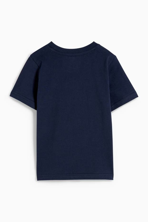 Kinder Jungen - Dino - Kurzarmshirt - dunkelblau