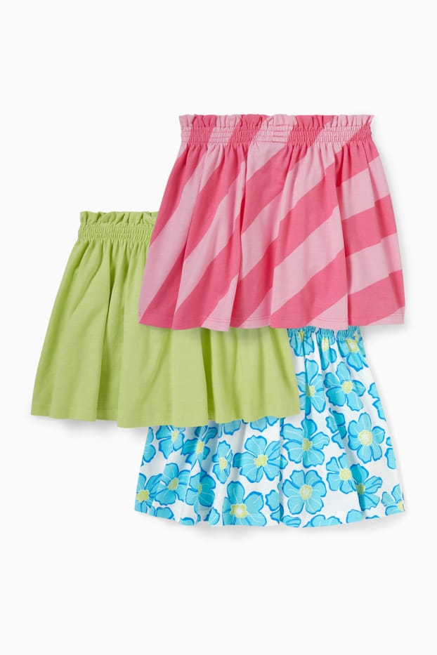 Bambine - Confezione da 3 - gonna - azzurro