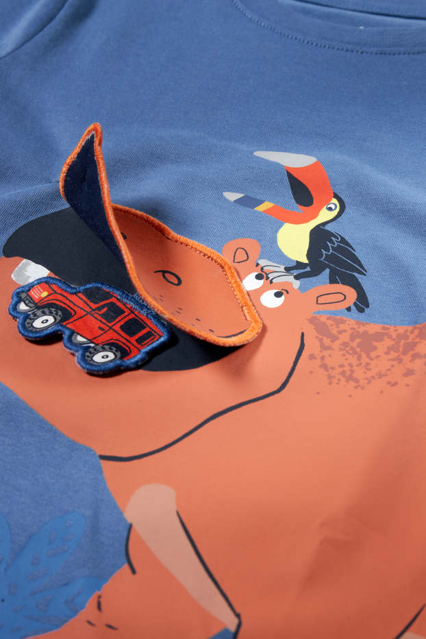 Kinder Jungen - Kurzarmshirt - blau