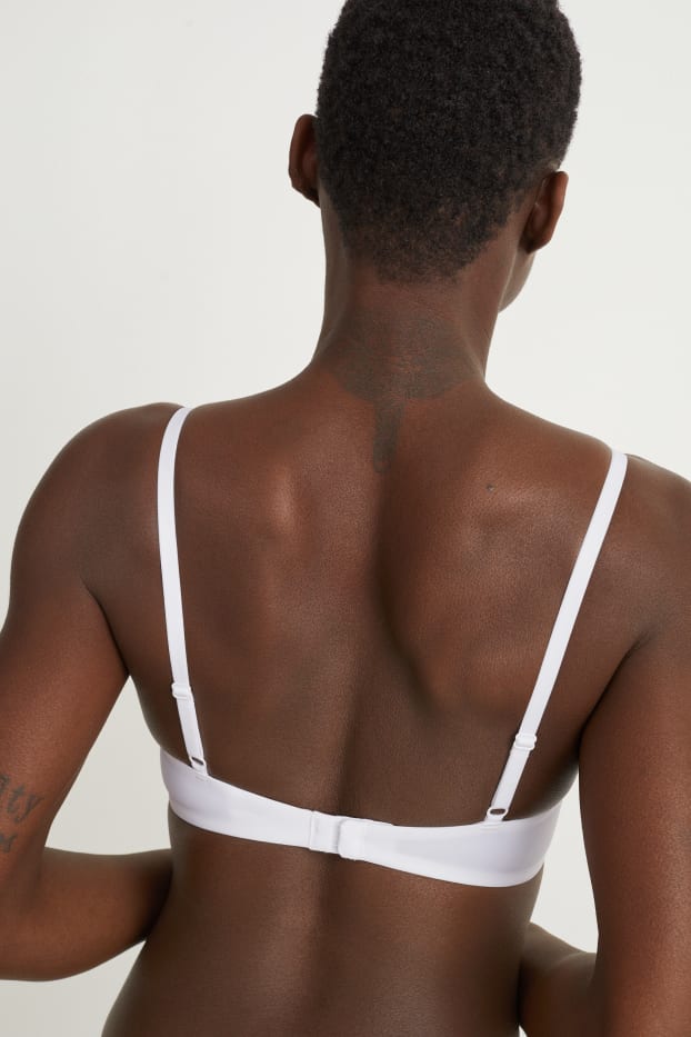 Damen - Multipack 2er - BH ohne Bügel - wattiert - LYCRA® - weiß