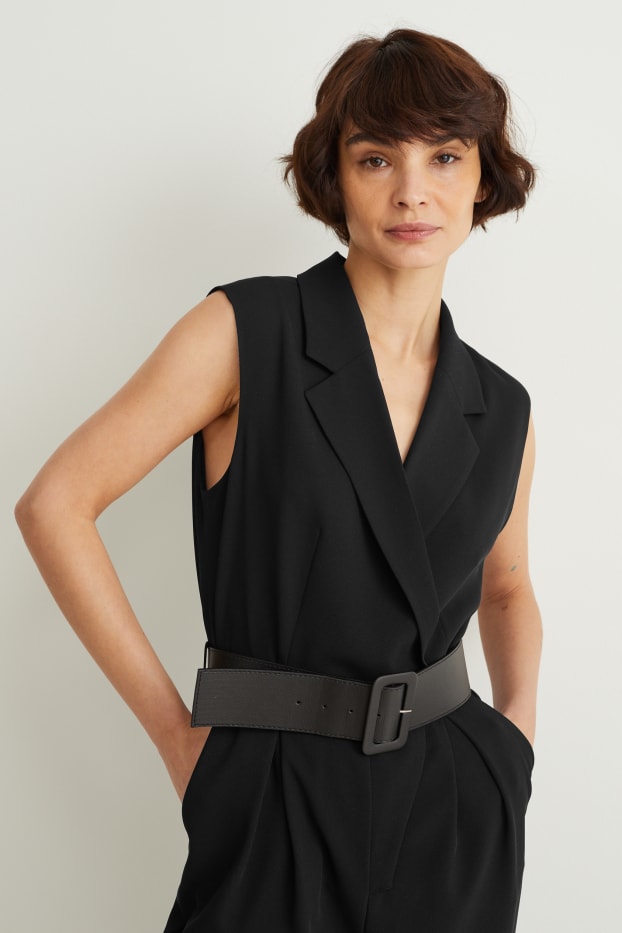 Femmes - Combinaison à ceinture - noir