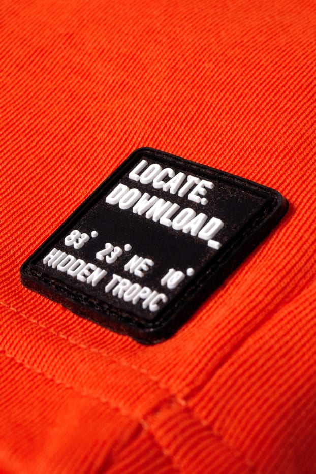 Nen - Bermudes de punt de dessuadora - taronja