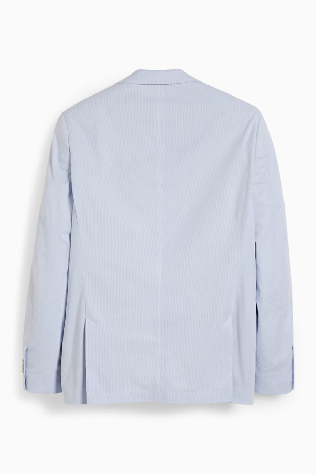Herren - Baukasten-Sakko - Slim Fit - gestreift - hellblau