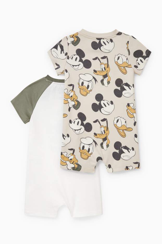 Baby Boys - Multipack of 2 - Disney - baby sleepsuit - white