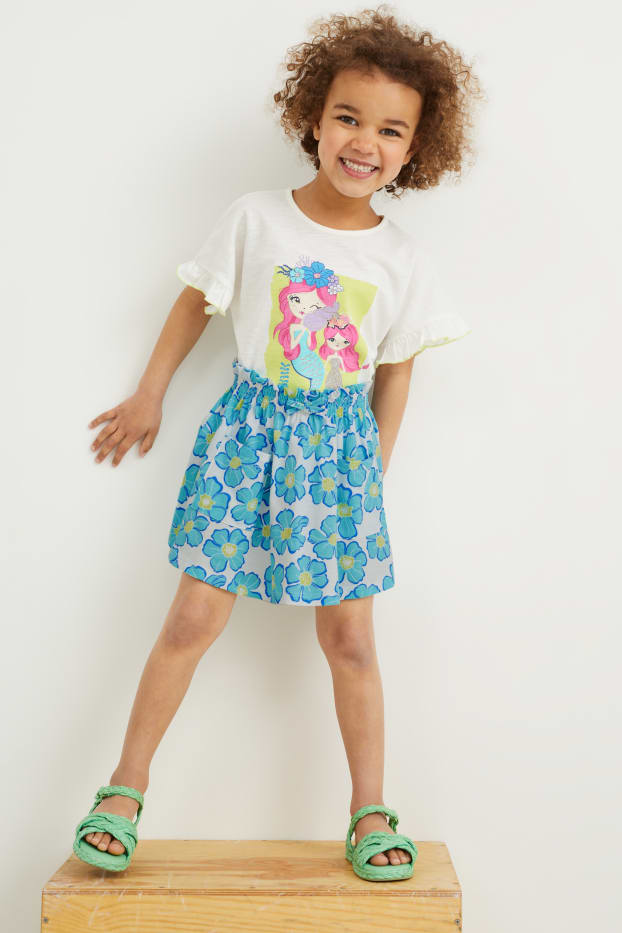 Bambine - Confezione da 3 - gonna - azzurro