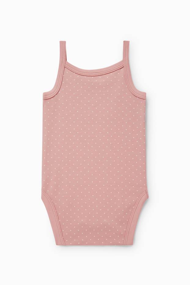 Baby Girls - Baby bodysuit - polka dot - rose