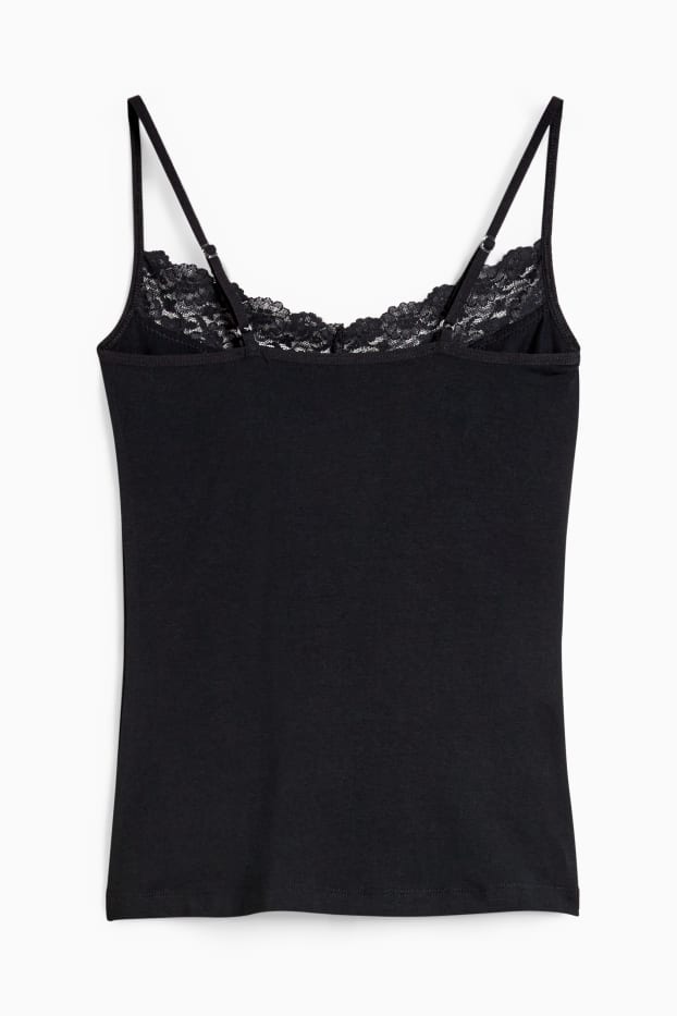 Dames - Singlet - zwart