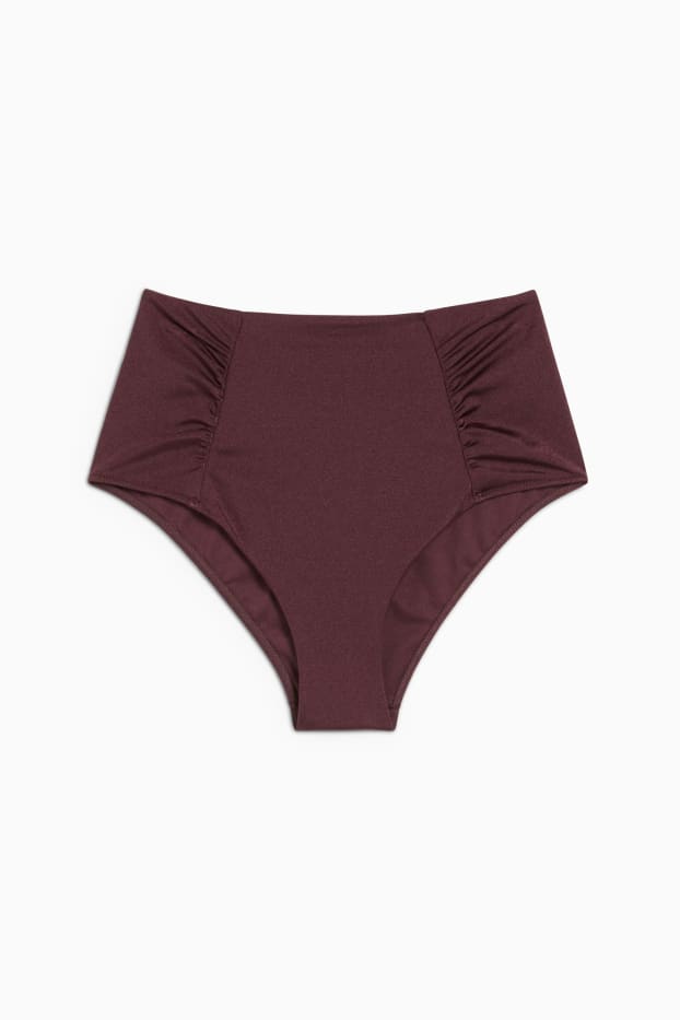 Dona - Calces de biquini - high waist - LYCRA® XTRA LIFE™ - vermell fosc