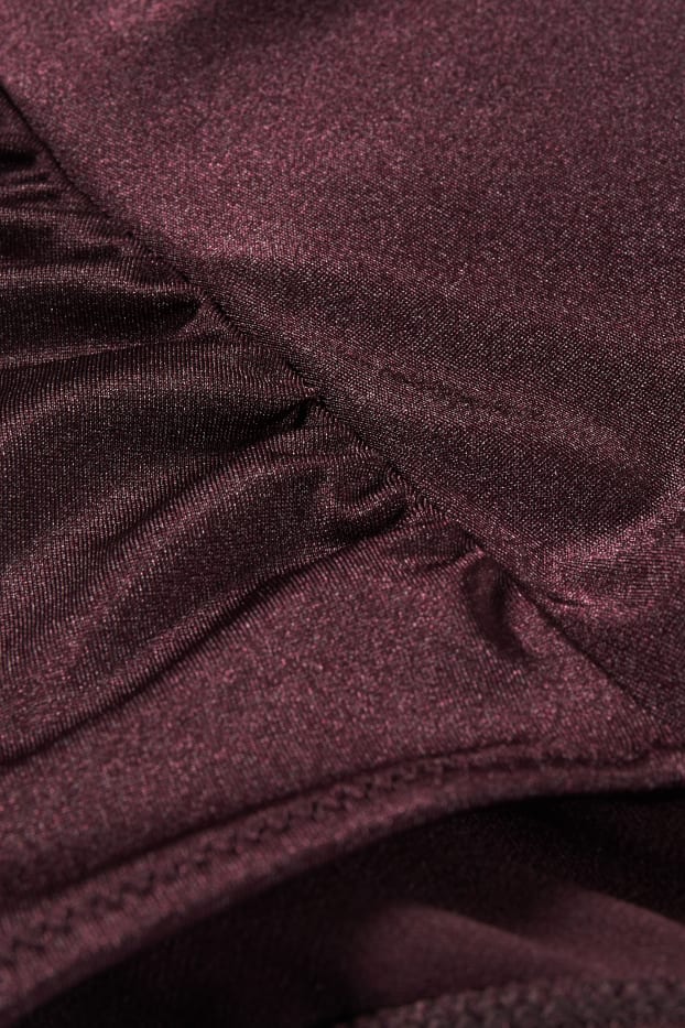 Dona - Calces de biquini - high waist - LYCRA® XTRA LIFE™ - vermell fosc