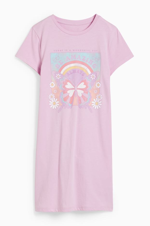 Kinderen: meisjes - Nachthemd - lichtpaars