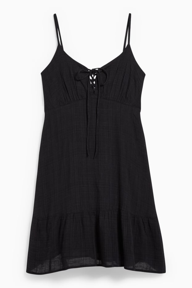 Damen - A-Linien Kleid - schwarz