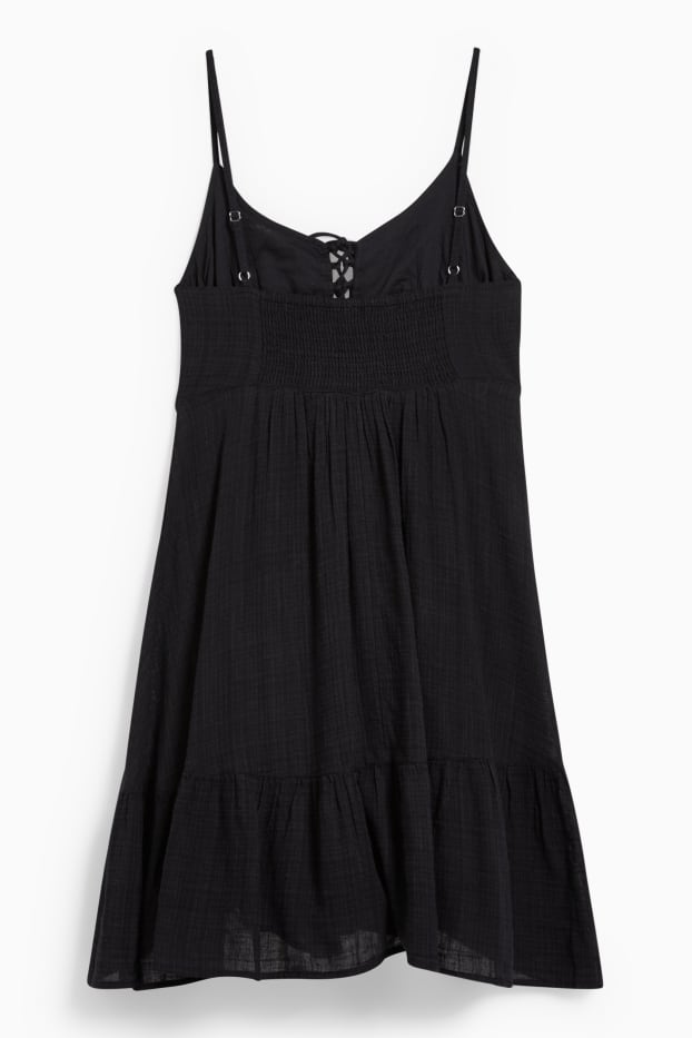 Damen - A-Linien Kleid - schwarz