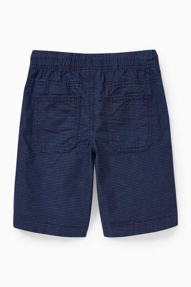 Enfants garçons - Bermudas - à rayures - bleu foncé