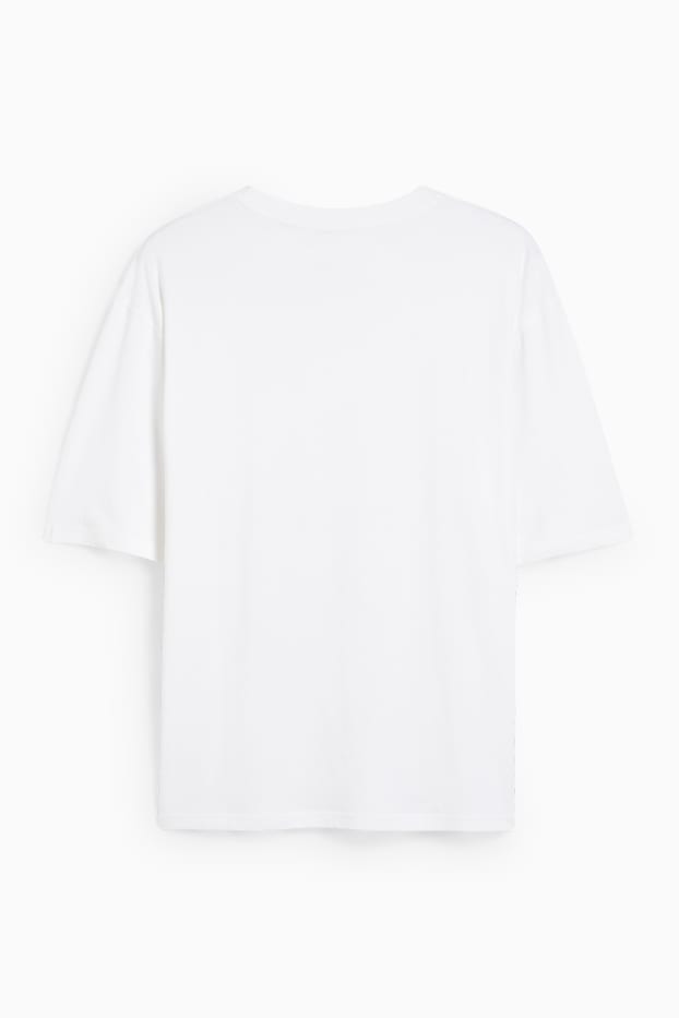 Herren - Oversized-T-Shirt - weiß